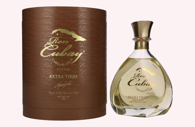 Ron Cubay Carta Blanca Extra Viejo D.O.P. Cuba 40% Vol. 0,7l en boîte cadeau