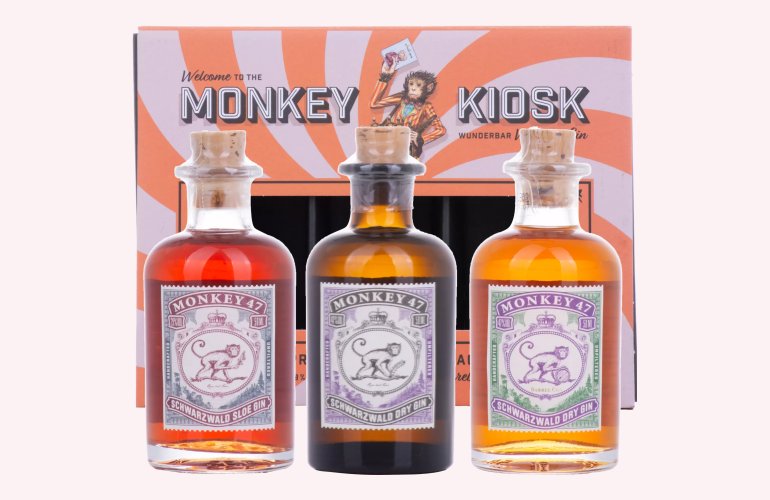 Monkey 47 Kiosk Set 41% Vol. 3x0,05l in geschenkverpakking