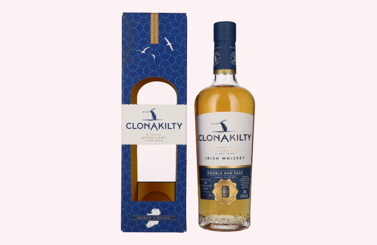 Clonakilty Irish Whiskey SINGLE BATCH Double Oak Finish 43,6% Vol. 0,7l en boîte cadeau