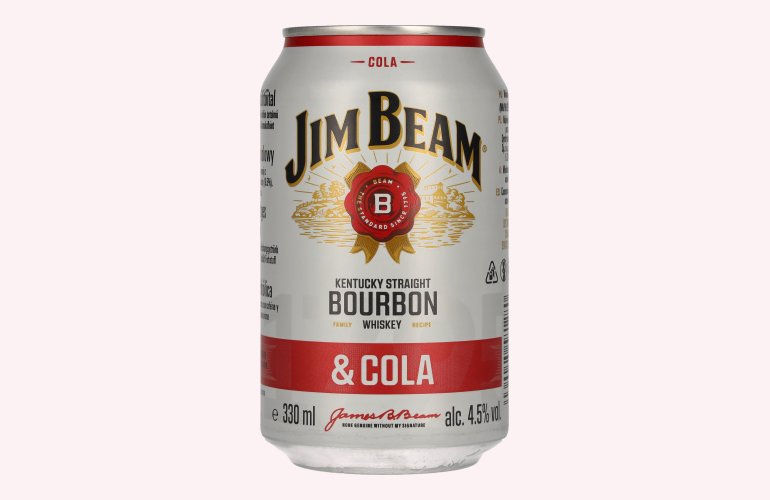 Jim Beam Kentucky Straight Bourbon Whiskey & Cola 4,5% Vol. 0,33l Dosen