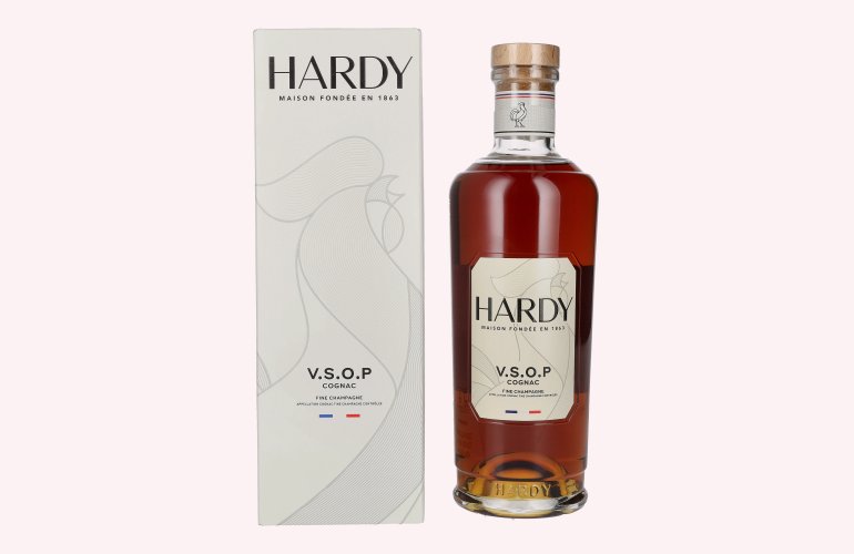 Hardy V.S.O.P Fine Champagne Cognac 40% Vol. 0,7l in geschenkverpakking