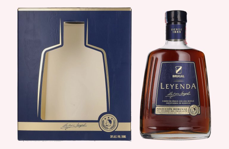 Brugal LEYENDA Selección Homenaje 38% Vol. 0,7l en boîte cadeau