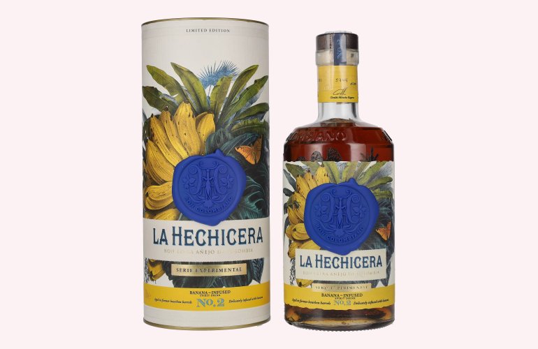 La Hechicera SERIE EXPERIMENTAL No. 2 BANANA-INFUSED 41% Vol. 0,7l en boîte cadeau