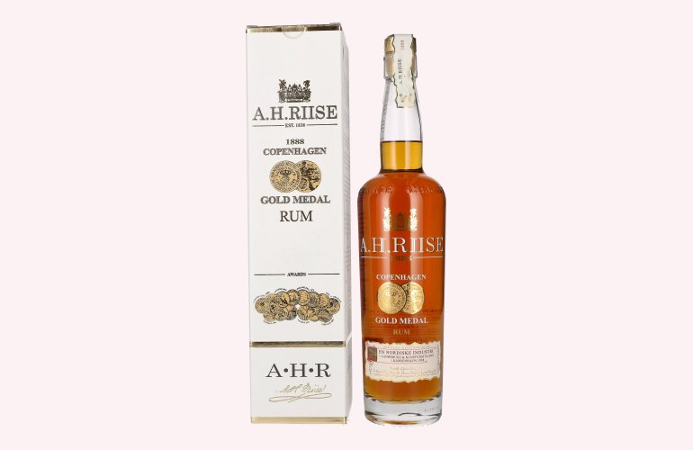 A.H. Riise 1888 COPENHAGEN GOLD MEDAL Special Edition Rum - Old Edition 40% Vol. 0,7l in geschenkverpakking