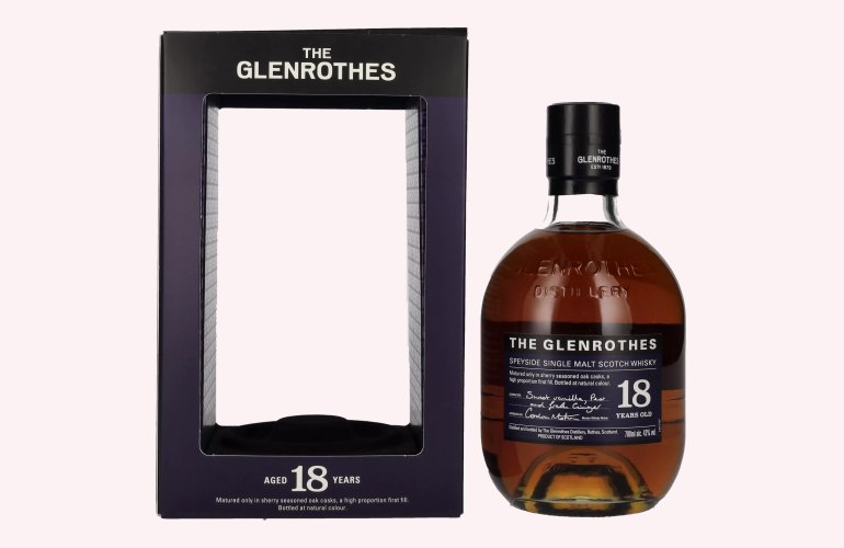 The Glenrothes 18 Years Old Speyside Single Malt 43% Vol. 0,7l en boîte cadeau