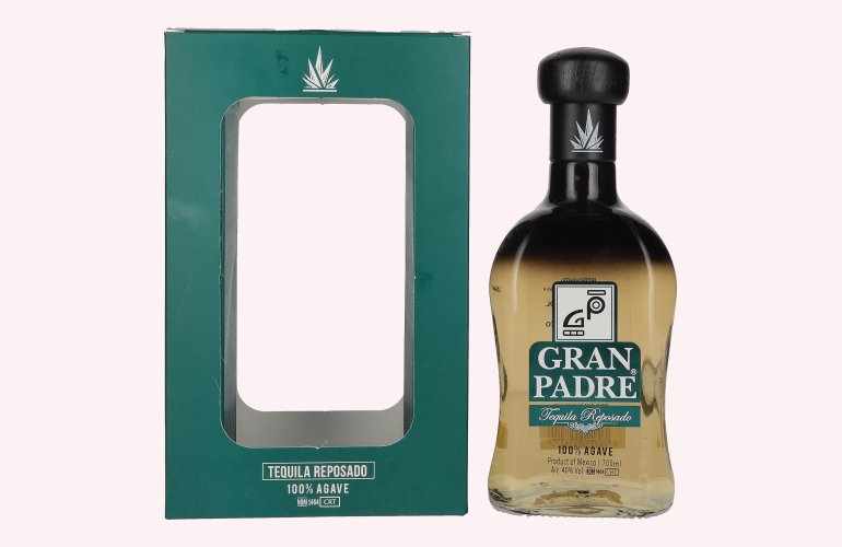 Gran Padre Tequila Reposado 100% Agave 40% Vol. 0,7l en boîte cadeau