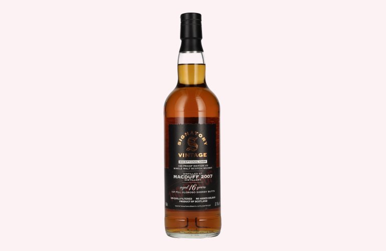 Signatory Vintage 100 Proof Edition MACDUFF 16 Years Old Exceptional Cask #3 2007 57,1% Vol. 0,7l