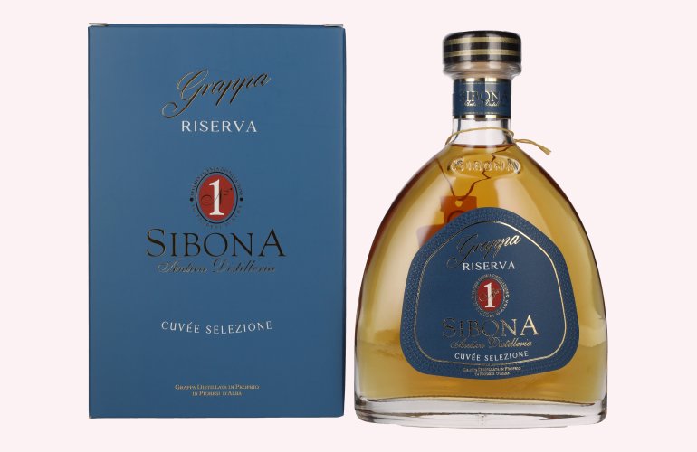 Sibona GRAPPA RISERVA NUMERO 1 CUVÉE SELEZIONE 40% Vol. 0,7l en boîte cadeau