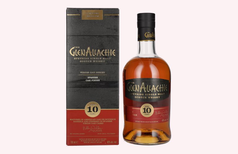 The GlenAllachie 10 Years Old SPANISH VIRGIN OAK FINISH 48% Vol. 0,7l en boîte cadeau