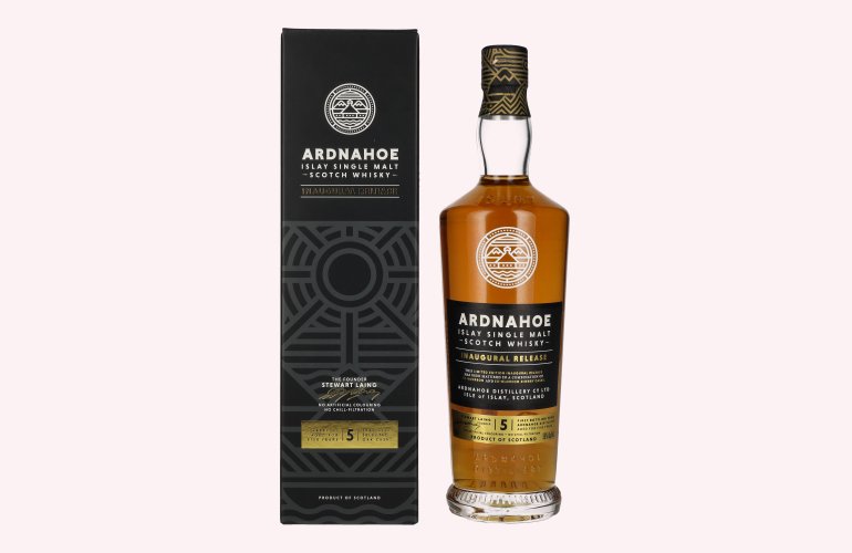 Ardnahoe 5 Years Old INAUGURAL RELEASE Islay Single Malt Whisky 50% Vol. 0,7l in geschenkverpakking