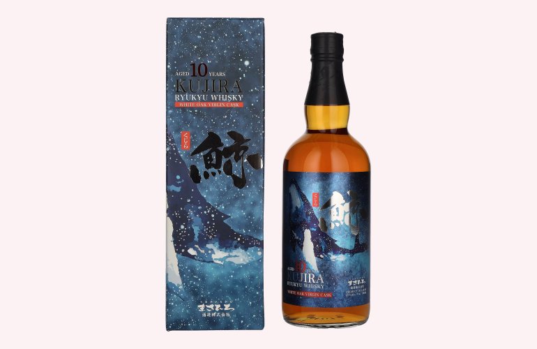 Kujira Ryukyu 10 Years Old WHITE OAK VIRGIN CASK Whisky 43% Vol. 0,7l in geschenkverpakking