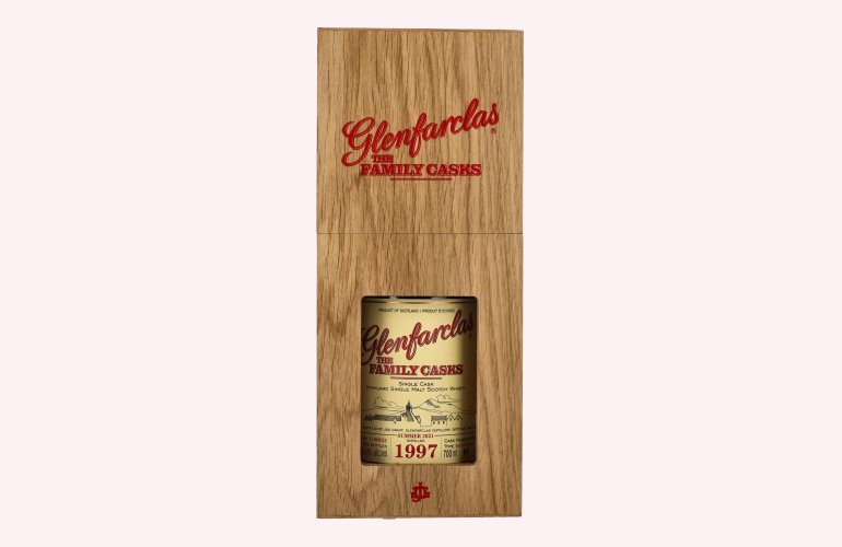 Glenfarclas THE FAMILY CASKS Single Cask SUMMER 2021 4th Fill Butt 1997 58,9% Vol. 0,7l in Holzkiste