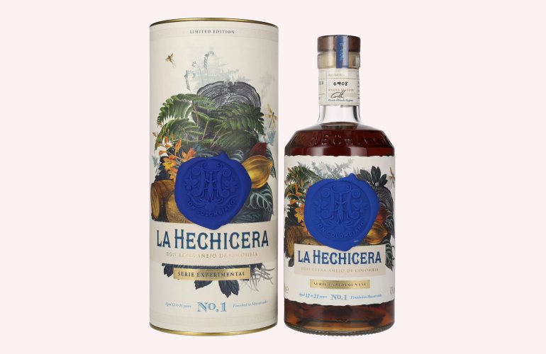 La Hechicera Ron Extra Añejo de Colombia SERIE EXPERIMENTAL No. 1 43% Vol. 0,7l in geschenkverpakking