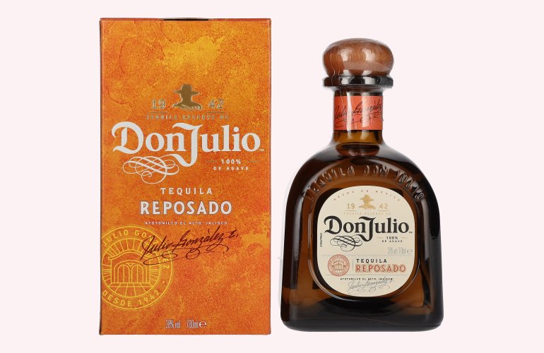 Don Julio Tequila Reposado 100% Agave 38% Vol. 0,7l in geschenkverpakking