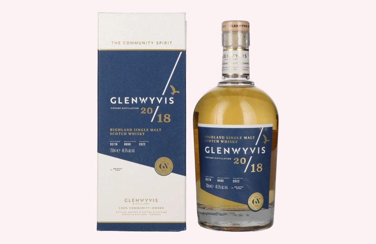 GlenWyvis Highland Single Malt Batch 02 Vintage 2018 46,5% Vol. 0,7l en boîte cadeau