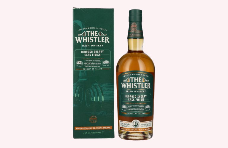 The Whistler Irish Whiskey OLOROSO SHERRY CASK FINISH 43% Vol. 0,7l in geschenkverpakking