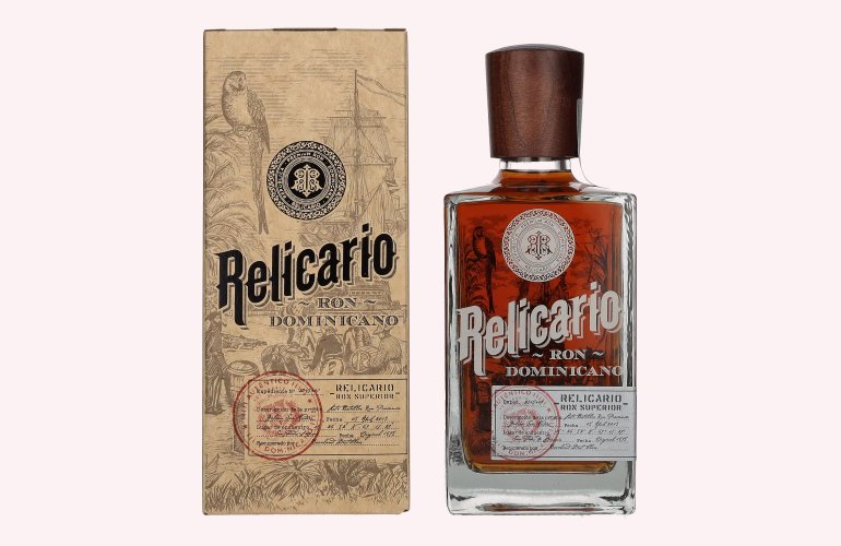 Relicario Ron Dominicano Superior 40% Vol. 0,7l en boîte cadeau