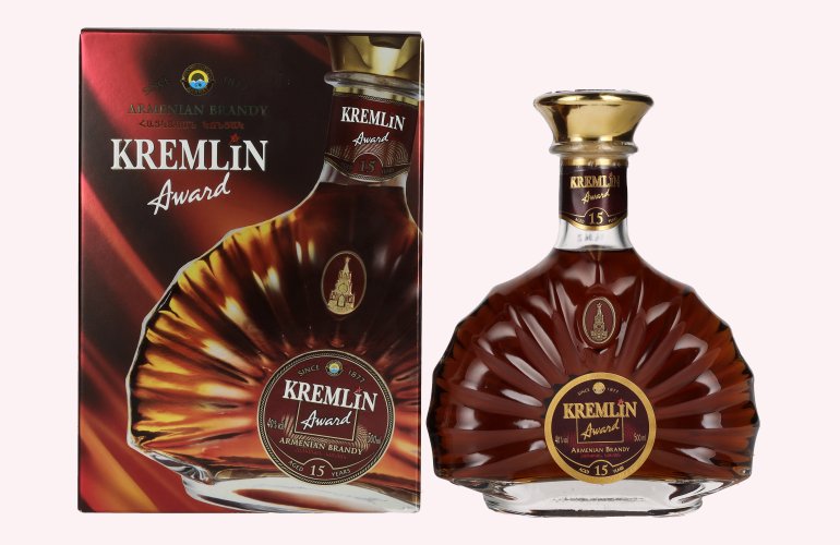 Kremlin Award 15 Years Old Armenian Brandy 40% Vol. 0,5l en boîte cadeau