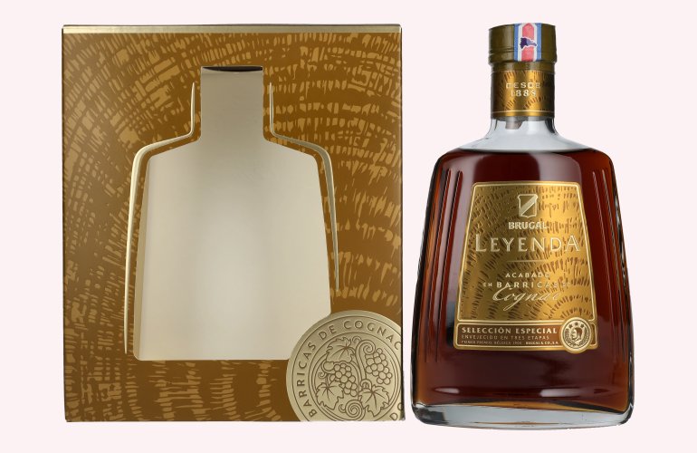 Brugal LEYENDA Cognac Finish Rum 38% Vol. 0,7l in Giftbox