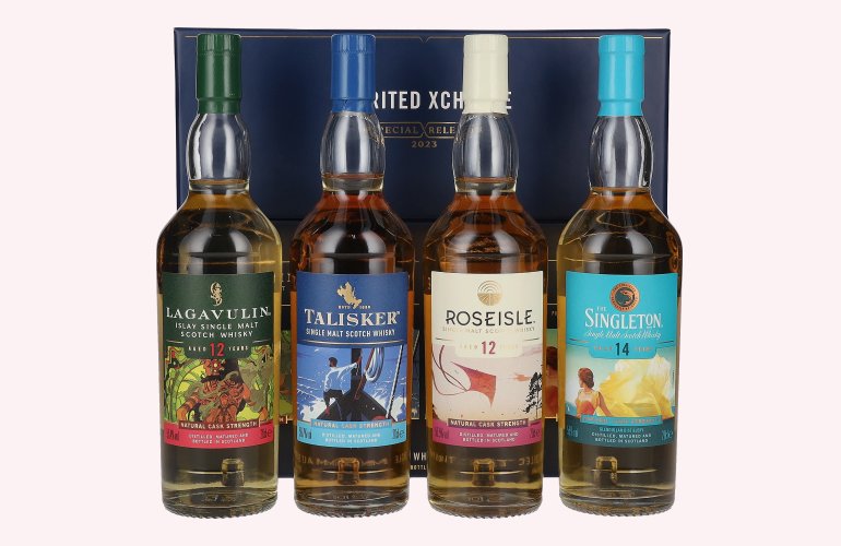 SPIRITED XCHANGE Single Malt Whisky Collection Pack Special Releases 2023 56,9% Vol. 4x0,2l in geschenkverpakking