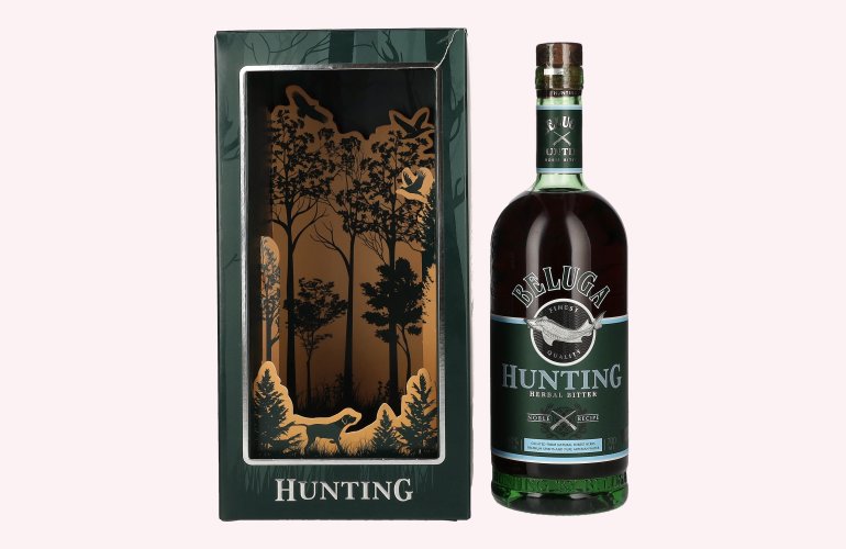 Beluga Hunting HERBAL Noble Bitter 40% Vol. 0,7l en boîte cadeau