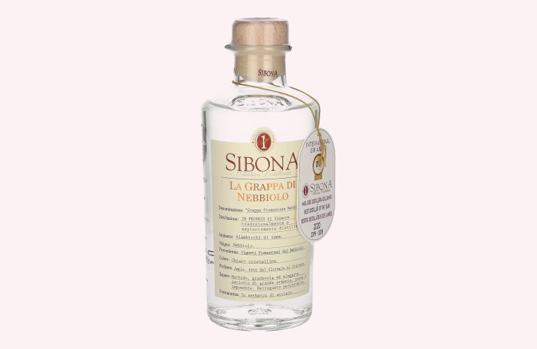 Sibona La Grappa di NEBBIOLO 40% Vol. 0,5l