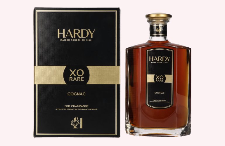 Hardy XO RARE Fine Champagne Cognac 40% Vol. 0,7l in Giftbox