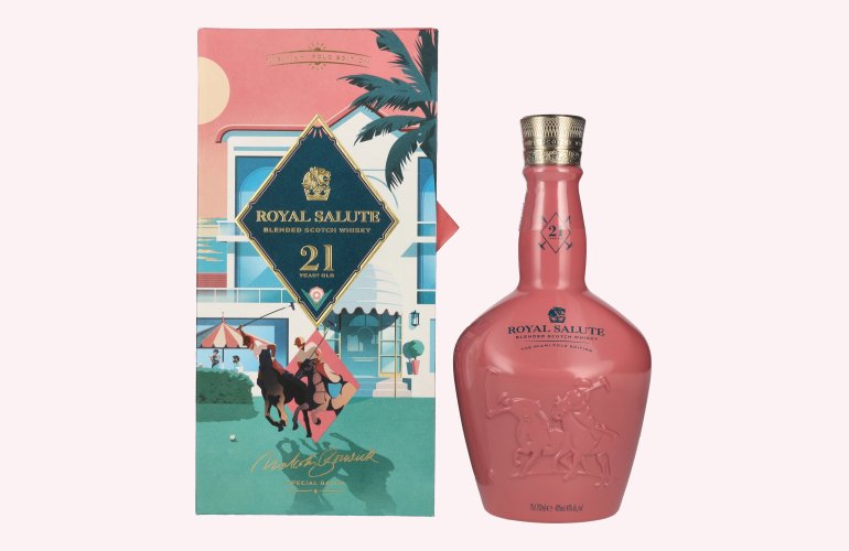 Royal Salute 21 Years Old THE MIAMI POLO EDITION Blended Scotch Whisky 40% Vol. 0,7l in geschenkverpakking