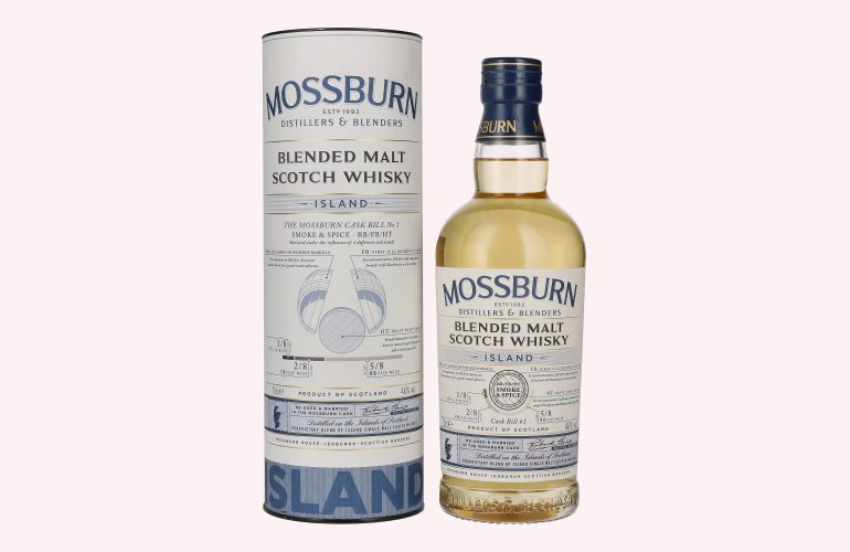 Mossburn ISLAND Blended Malt Scotch Whisky 46% Vol. 0,7l in geschenkverpakking