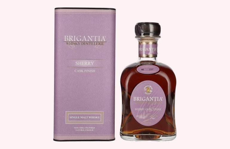 Steinhauser BRIGANTIA Single Malt Whisky SHERRY Cask Finish 46% Vol. 0,7l in geschenkverpakking