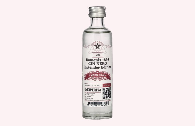 Domenis 1898 GIN NERO Bartender Edition 40% Vol. 0,04l