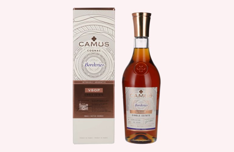 Camus VSOP Borderies Single Estate Cognac 40% Vol. 0,7l en boîte cadeau