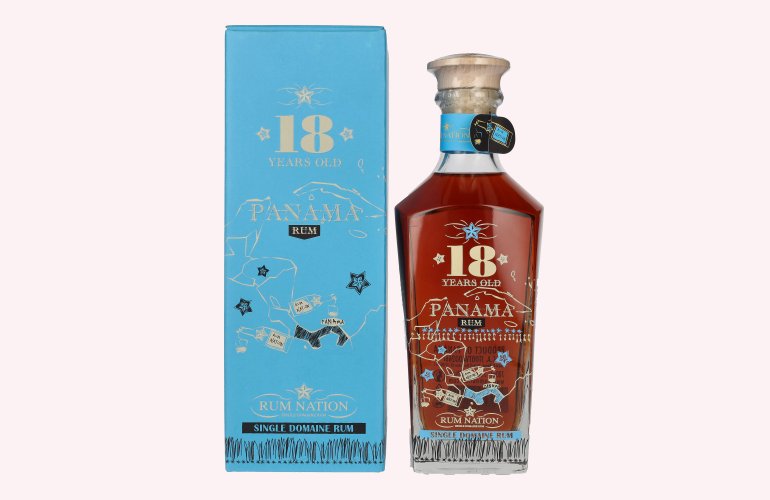 Rum Nation Panama 18 Years Old Decanter 40% Vol. 0,7l in geschenkverpakking