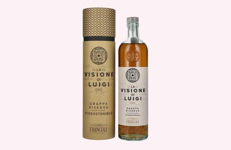 Luigi Francoli Grappa Riserva La Visione di Luigi 40% Vol. 0,7l in geschenkverpakking