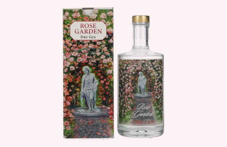 Rose Garden Dry Gin 44% Vol. 0,5l in geschenkverpakking