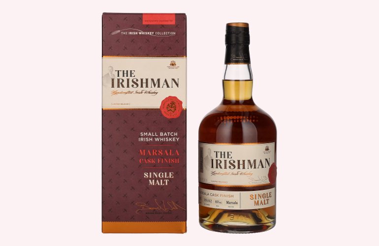 The Irishman Single Malt MARSALA CASK FINISH 46% Vol. 0,7l en boîte cadeau