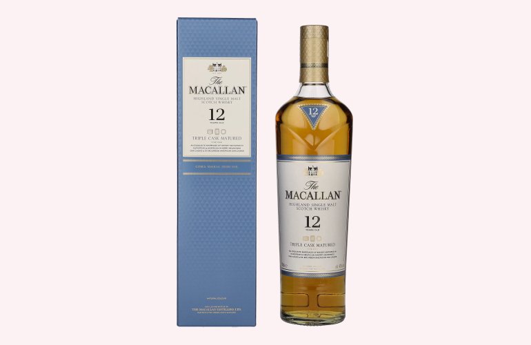 The Macallan 12 Years Old TRIPLE CASK MATURED 40% Vol. 0,7l en boîte cadeau