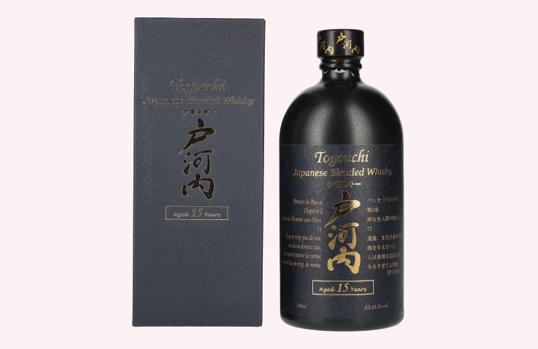 Togouchi 15 Years Old Japanese Blended Whisky 43,8% Vol. 0,7l en boîte cadeau