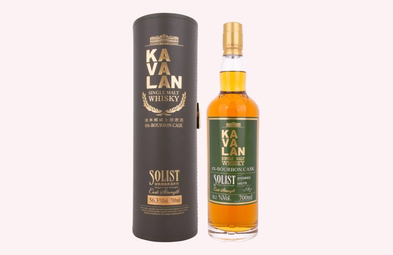 Kavalan SOLIST Single Malt Whisky ex-BOURBON CASK 56,3% Vol. 0,7l in Geschenkbox