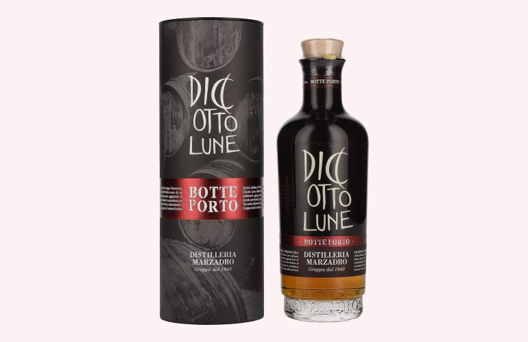 Marzadro DICIOTTO Lune Botte Porto 42% Vol. 0,5l in geschenkverpakking