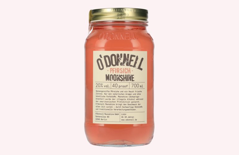 O'Donnell Moonshine PFIRSICH Likör 20% Vol. 0,7l