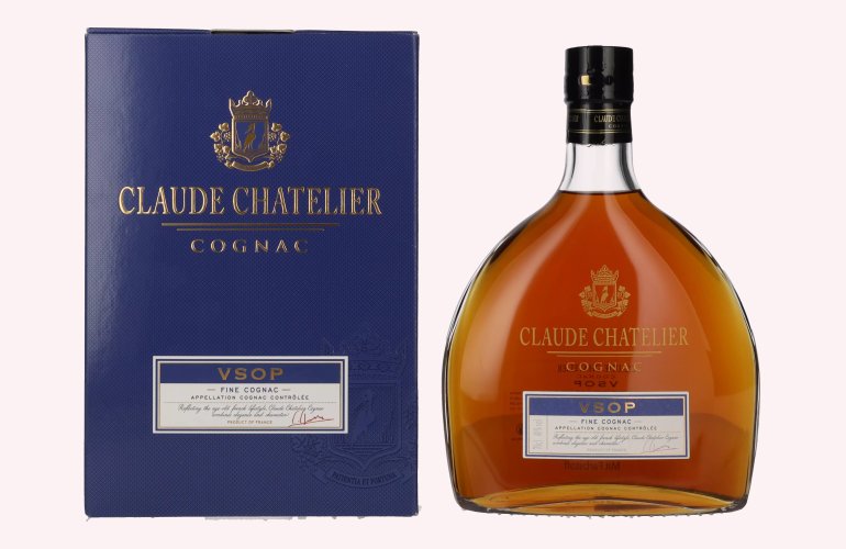 Claude Chatelier VSOP Fine Cognac 40% Vol. 0,7l in geschenkverpakking