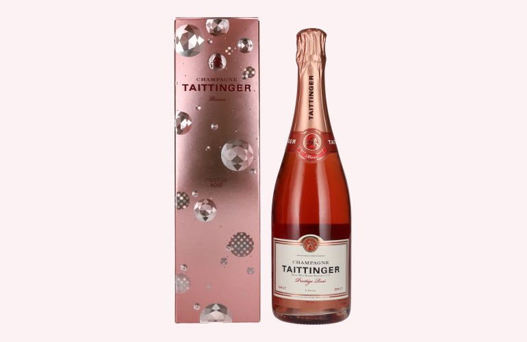 Taittinger Champagne Prestige Rosé Brut 12,5% Vol. 0,75l en boîte cadeau