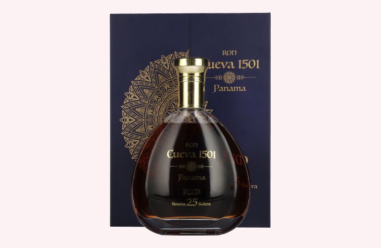 Ron Cueva 1501 Panama 25 Sistema Solera Rum 40% Vol. 0,7l in geschenkverpakking