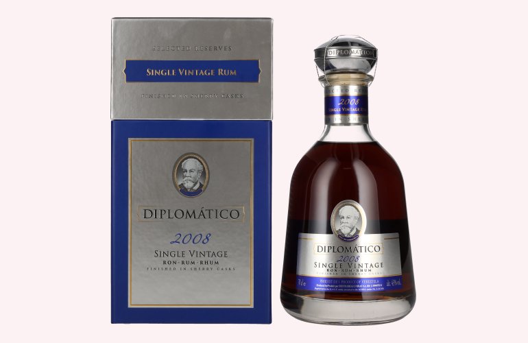 Diplomático Single Vintage Rum 2008 43% Vol. 0,7l en boîte cadeau