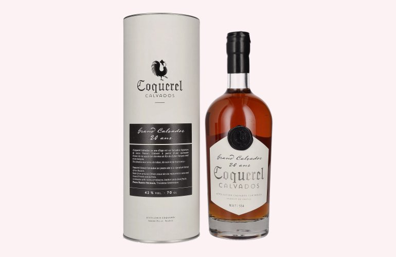 Coquerel Grand Calvados 20 Ans 42% Vol. 0,7l en boîte cadeau