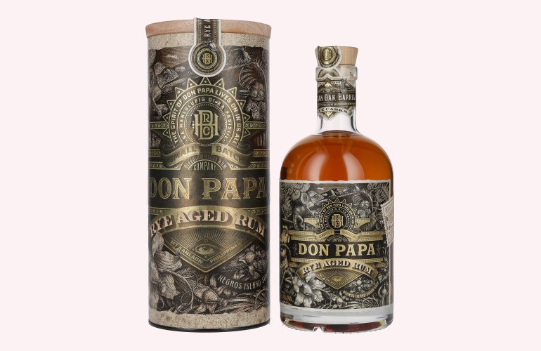 Don Papa Rum Rye Aged 45% Vol. 0,7l en boîte cadeau