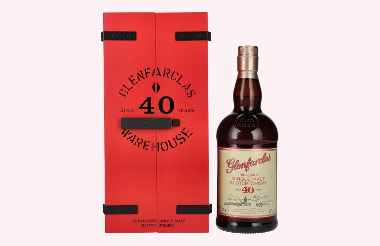 Glenfarclas 40 Years Old Highland Single Malt Scotch Whisky 43% Vol. 0,7l en boîte cadeau