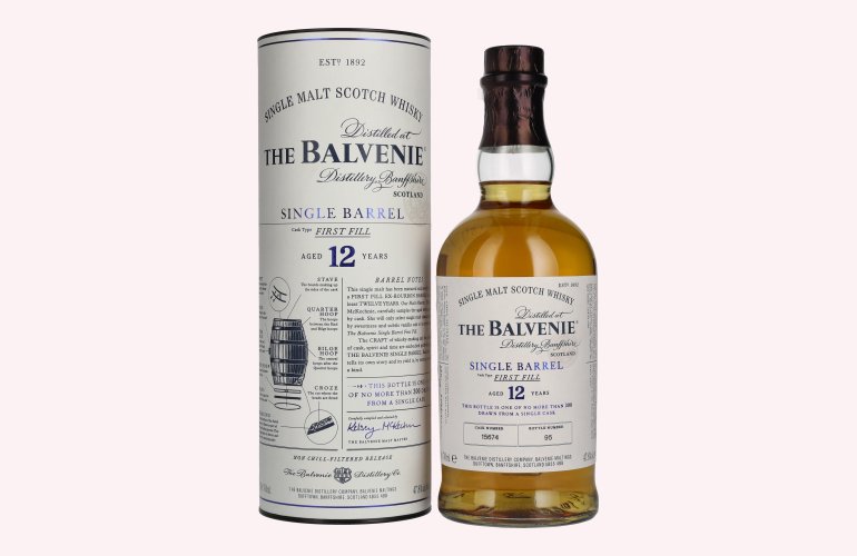 The Balvenie 12 Years Old Single Barrel First Fill 47,8% Vol. 0,7l in Giftbox