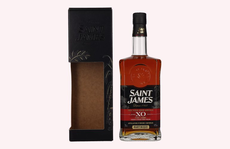 Saint James XO Rhum Vieux Agricole 43% Vol. 0,7l en boîte cadeau